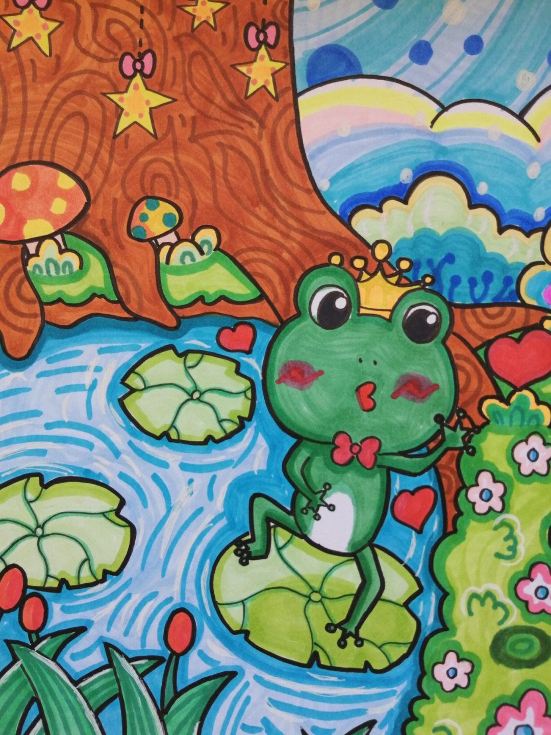 鸟类简笔画作品_青蛙王子与公主简笔画_儿童简笔画漫画